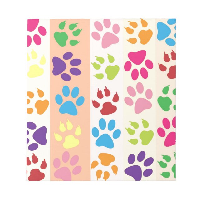 Paw Prints Notepad (Front)