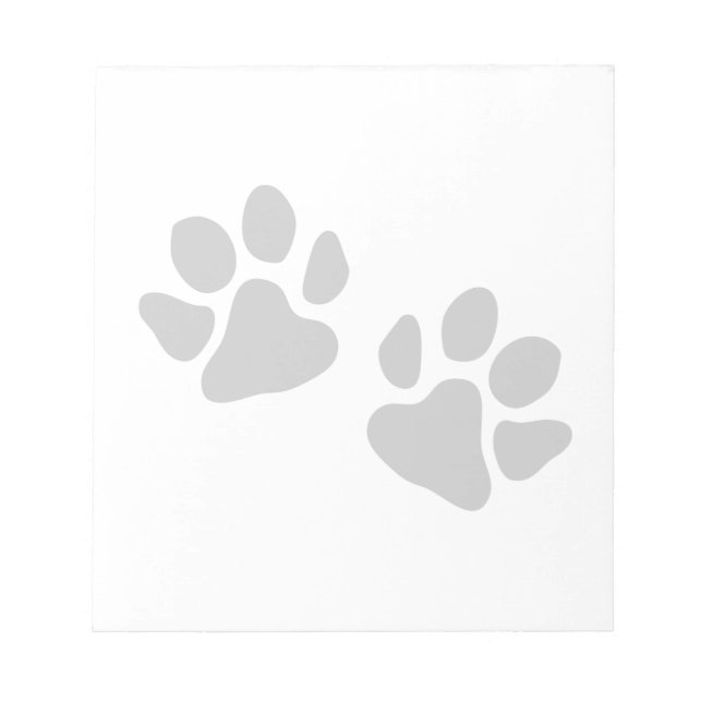Paw Prints Notepad (Front)