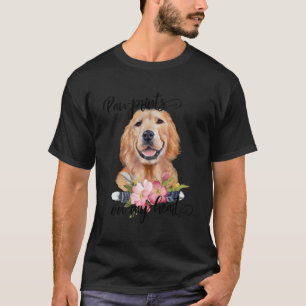 Paw Prints On My Heart Dog Lover Gifts Golden Retr T-Shirt