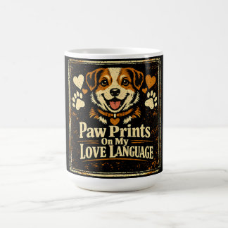 Paw Prints On My Heart – Pet Love Eternal Bond Coffee Mug