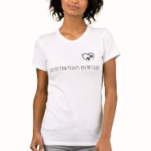 Paw Prints on My Heart Pet Memorial T-Shirt