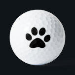Paw Prints Pattern Custom Cute Black White 2023 Golf Balls<br><div class="desc">Designed with cute paw print pattern!</div>