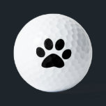 Paw Prints Pattern Custom Cute Black White 2023 Golf Balls<br><div class="desc">Designed with cute paw print pattern!</div>