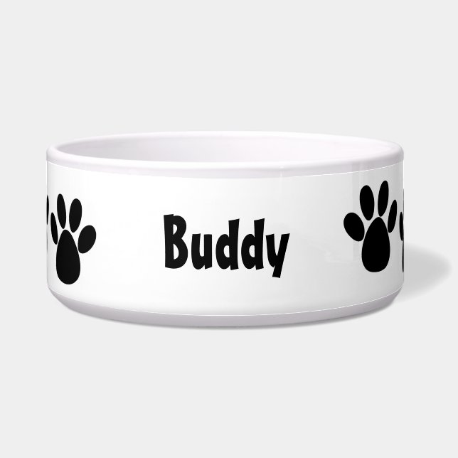 Paw Prints Pet Bowl (Front)