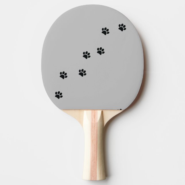 Paw Prints Ping Pong Paddle (Front)