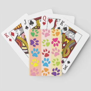 Paw Prints Playing Cards