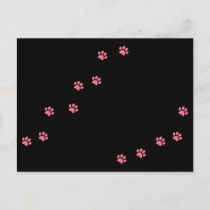Paw Prints Postcard