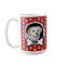 Paw Prints Red Pet Photo Mug