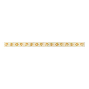 Paw Prints Satin Ribbon