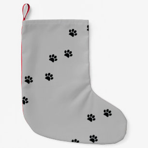 Paw Prints Small Christmas Stocking