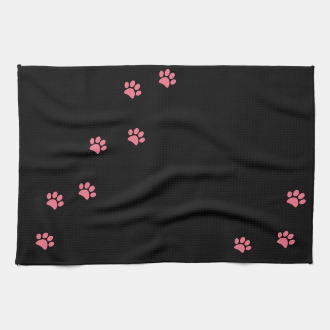 Paw Prints Tea Towel (Horizontal)