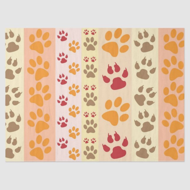 paw prints tissue paper (Front)