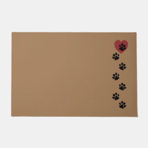 Paw Prints To My Heart Doormat