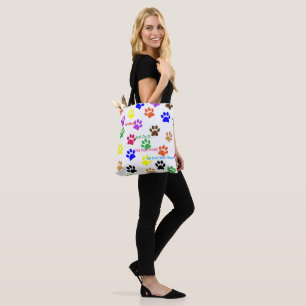 Paw Prints Tote Bag