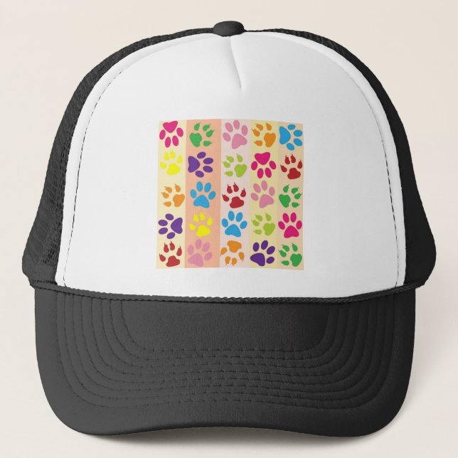 Paw Prints Trucker Hat (Front)