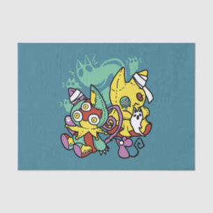 Paw-sitively Frightful   Monstrous Cats Halloween  Tissue Paper