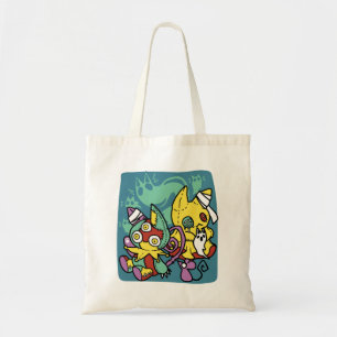 Paw-sitively Frightful Monstrous Cats Halloween Tote Bag
