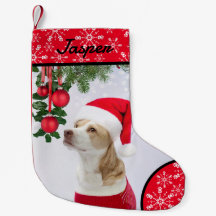 Paw Snowflake Pet Christmas Stocking