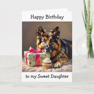 Paw-some Birthday for Sister    German Shepherd  Card