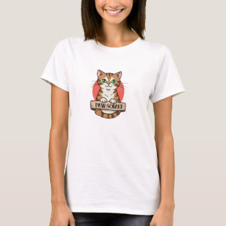 Paw-some Cute Cat T-Shirt