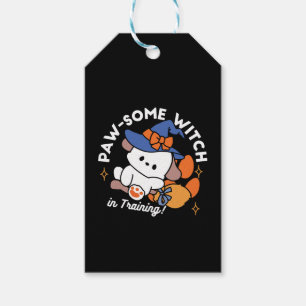 Paw-some Witch in Training – Cute Halloween Dog Gift Tags