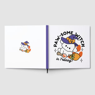 Paw-some Witch in Training – Cute Halloween Dog  Guest Book
