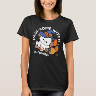 Paw-some Witch in Training – Cute Halloween Dog T-Shirt