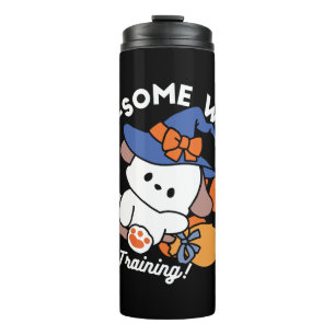 Paw-some Witch in Training – Cute Halloween Dog  Thermal Tumbler