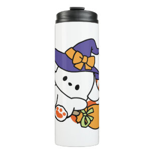 Paw-some Witch in Training – Cute Halloween Dog Thermal Tumbler