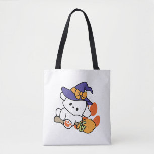 Paw-some Witch in Training – Cute Halloween Dog  Tote Bag