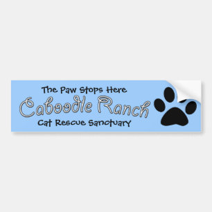 'Paw Stops Here' Bumper Sticker