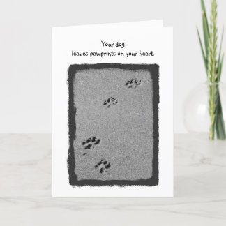Paw Sympathy Card