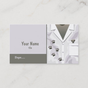 Paw Tracks Veterinarian Business Card