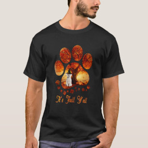 Paw Tree It's Fall Y'all Halloween White Maltese T-Shirt