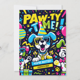 Paw-Ty Time Invitation