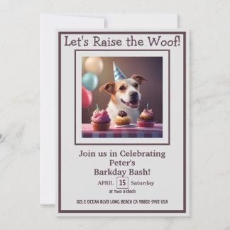 "Paw-ty Time: The Ultimate Dog Birthday Invitation