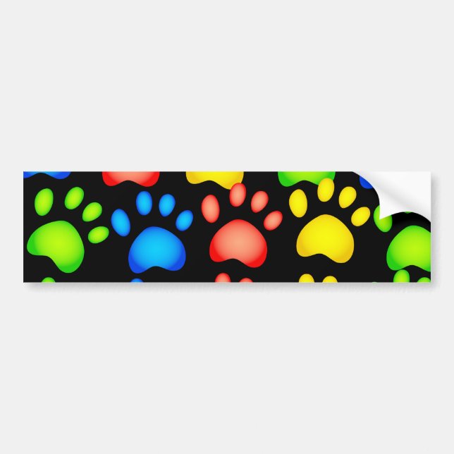Paw Wallpaper Bumper Sticker (Front)