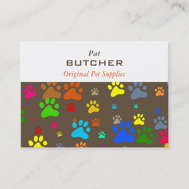 Paw Wallpaper Business Card (Front)
