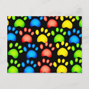 Paw Wallpaper Postcard