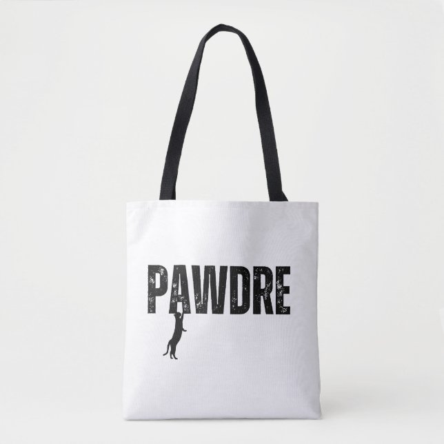  Pawdre Black Cat Tote Bag (Front)