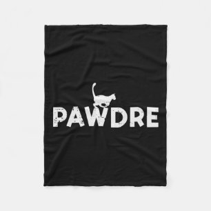 Pawdre Cat Dad Cute Fur Papa Fathers Day Pet Paw D Fleece Blanket