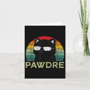 Pawdre Cat Dad Funny Cat Lover Best Cat Dad Ever Card