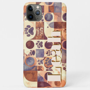 Pawesome Customisable Abstract Dog Paw Print iPhone 11 Pro Max Case