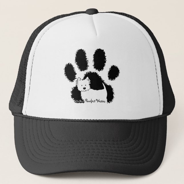 Pawfect Westie Trucker Hat (Front)