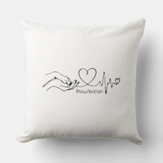 Pawfection One-Line Art – Minimalist Dog Lover Cushion