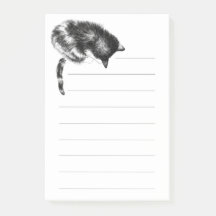 Pawing cat note pad