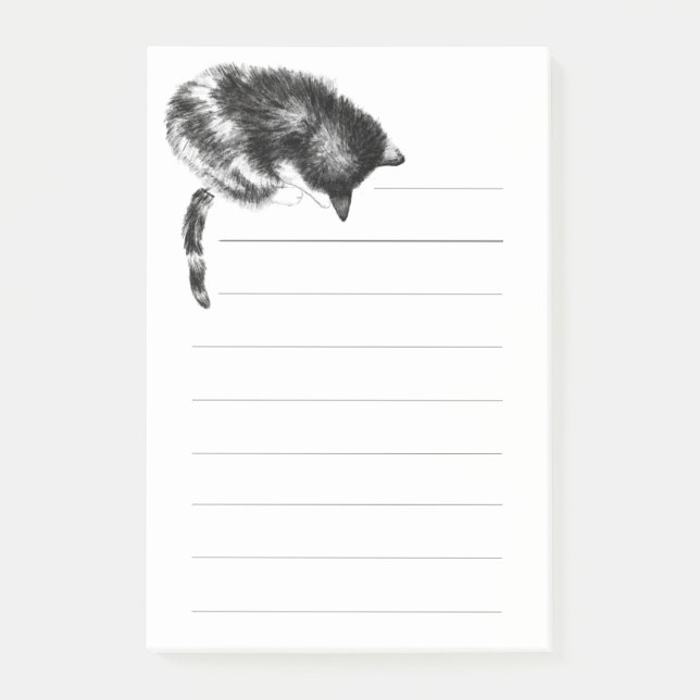 Pawing cat note pad (Front)