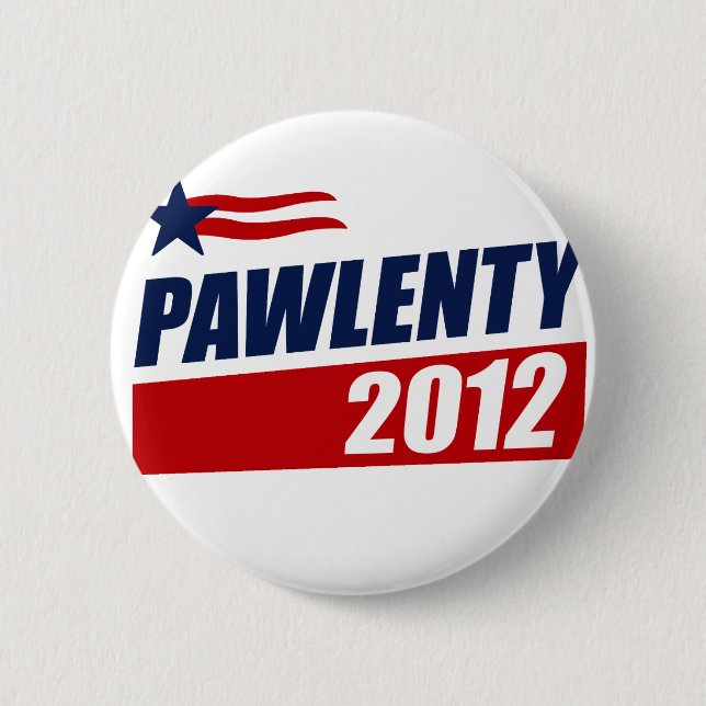 PAWLENTY 2012 6 CM ROUND BADGE (Front)