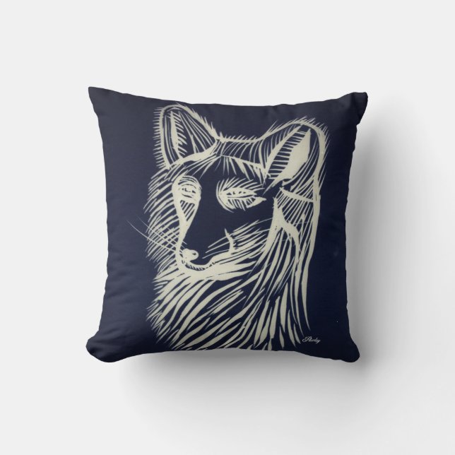 Pawley night fox and forest pillow (Front)
