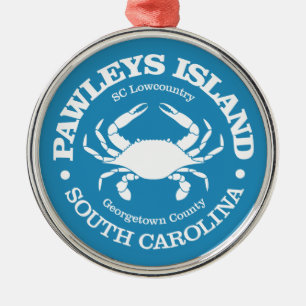 Pawleys Island (crab) Metal Ornament